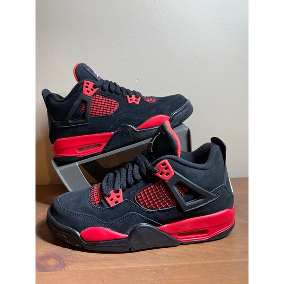 Jordan Air Jordan 4 Retro Red Thunder Black/Red Men’s Mid Top Basketball main image 10